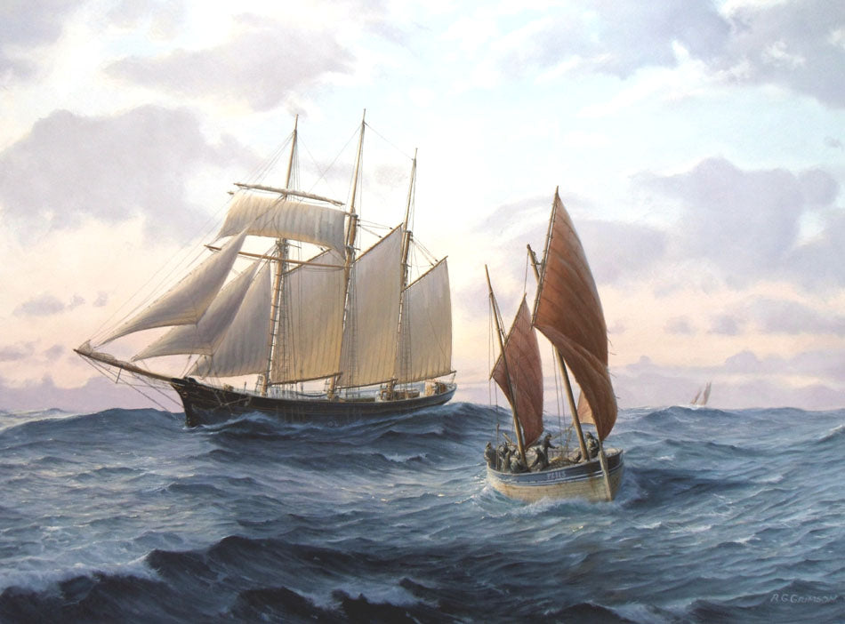 The Kathleen & May in Mounts Bay - Bob Grimson