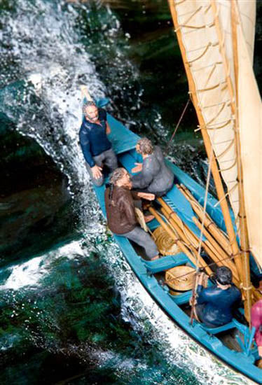 A New England whaleboat. - Dan O'Neill