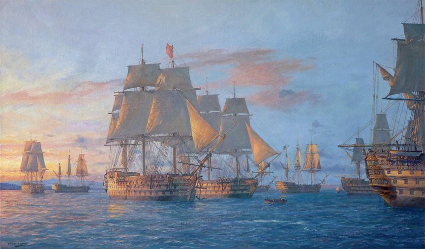 A Concentration of Force - Oil on canvas by Geoff Hunt RSMA.