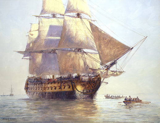 HMS Temeraire - Second-rate 98-gun ship - Geoff Hunt