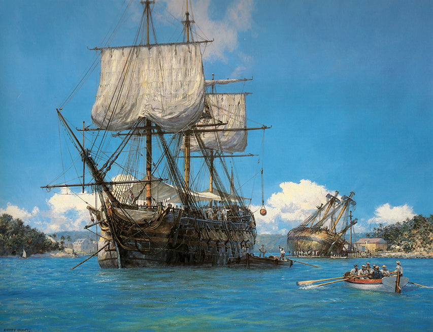 HMS Trusty in English Harbour, Antigua - Geoff Hunt