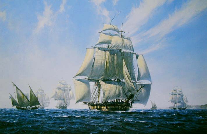 Mediterranean Deployment: "USS Ontario" leading Decatur's squadron, 1815 - Geoff Hunt