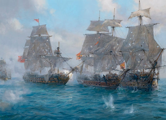 Nelson's Patent Bridge at the Battle of Cape St. Vincent, 14th February 1797