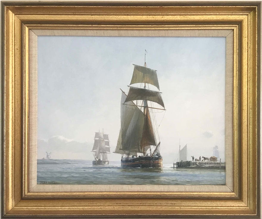 The Billyboy Barge coming to Anchor 1870 - Geoff Hunt