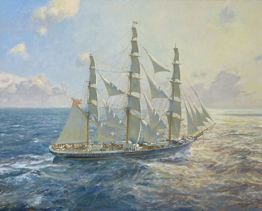 The Emigrant clipper Torrens - Commissioned oil on canvas by Geoff Hunt RSMA.