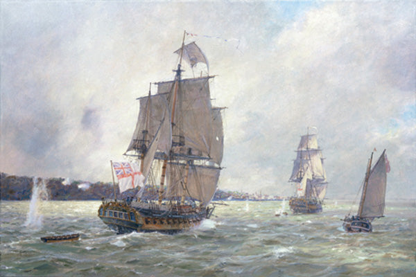 Under Fire Off Manhattan Island, 17th August 1776 - Geoff Hunt