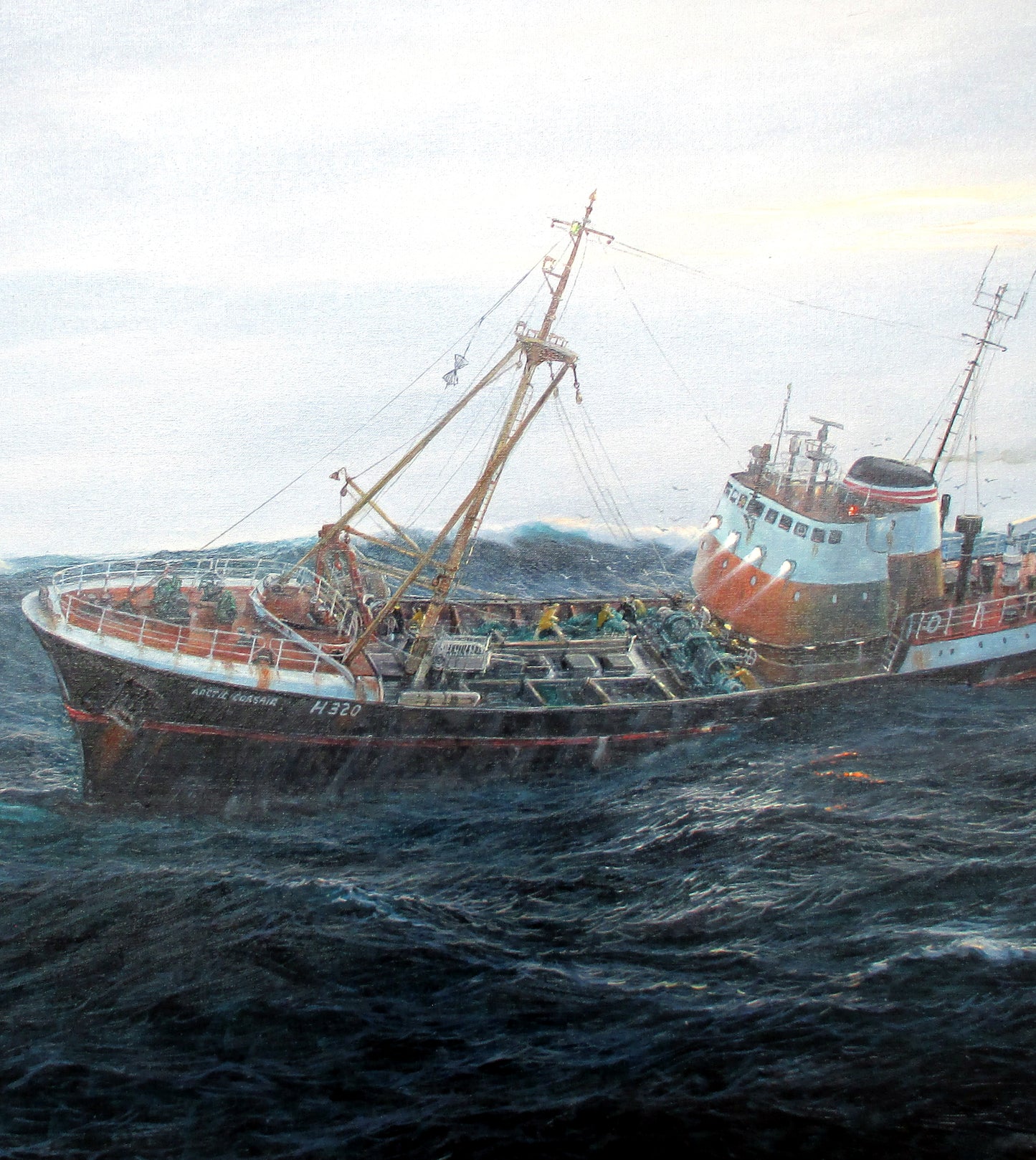 Jenny Morgan RSMA - Preparing to shoot the trawl - M.T. Arctic Corsair