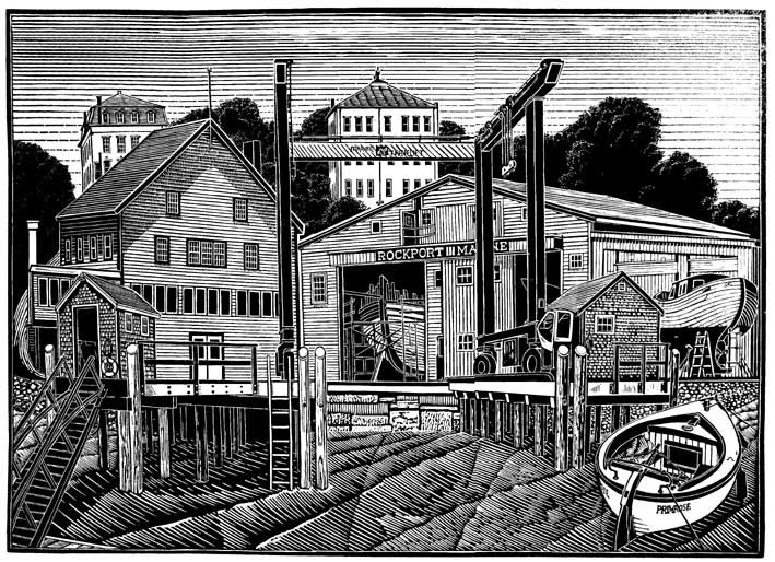 Rockport Maine (b&w) - James Dodds