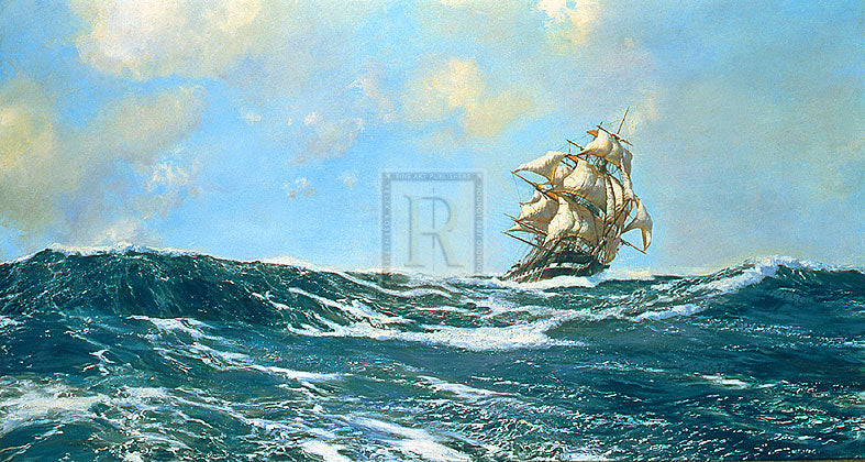 Cracking On - Montague Dawson