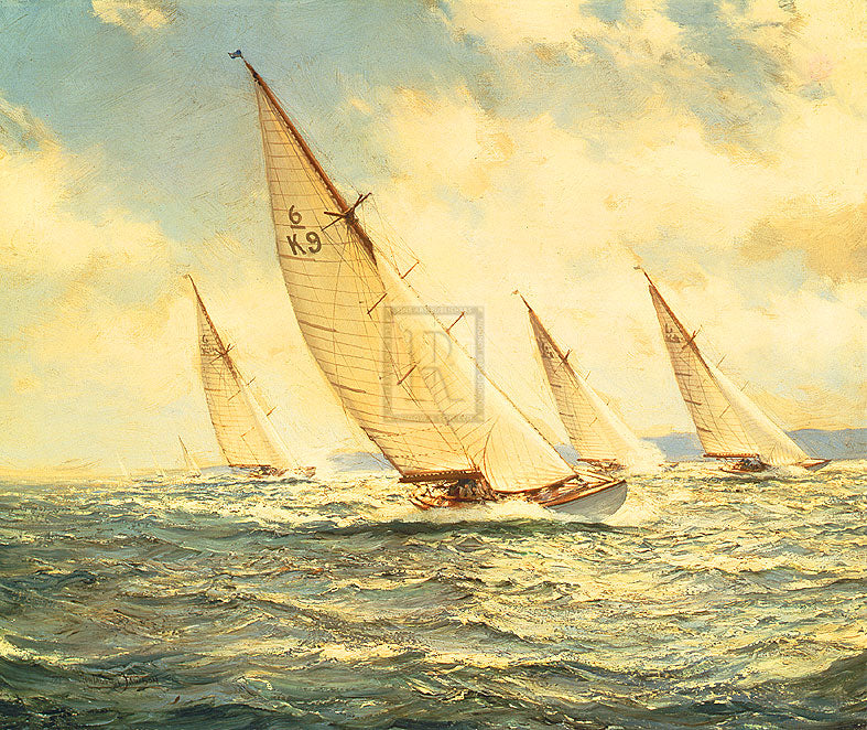 Glittering Waves - Montague Dawson