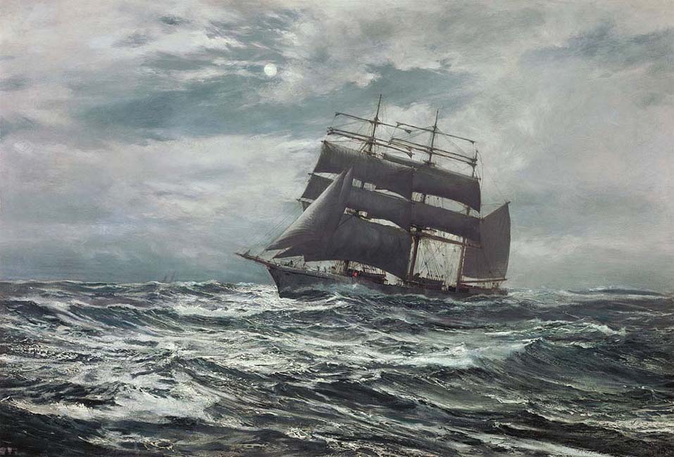 Silvery Night - Montague Dawson