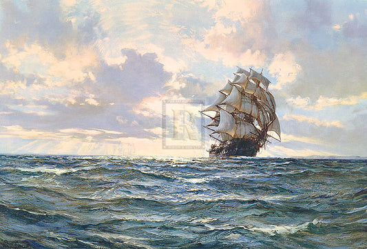 The Silvered Way - Montague Dawson