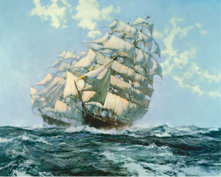 Ariel and Taeping - Montague Dawson