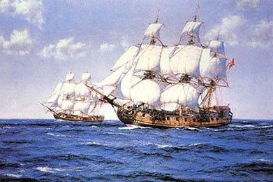 Duke and Duchess - Montague Dawson