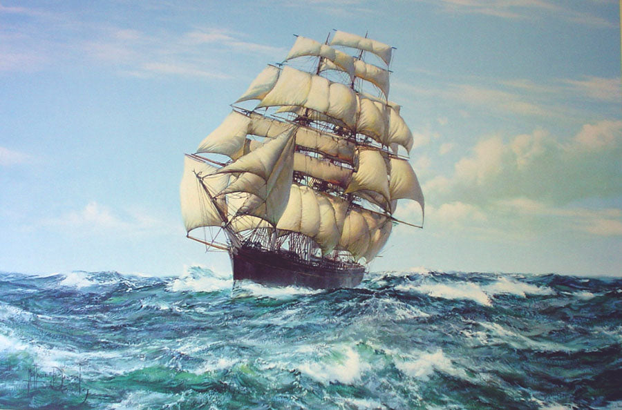 Racing Home - The Cutty Sark - Montague Dawson