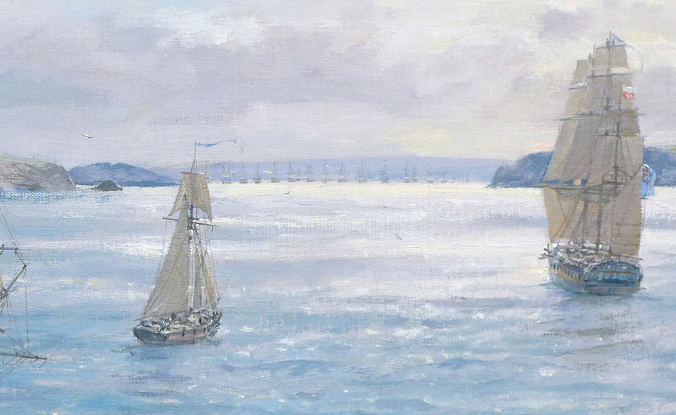 Morning Reconnaissance - Looking into Brest, June 1800 - Geoff Hunt PPRSMA