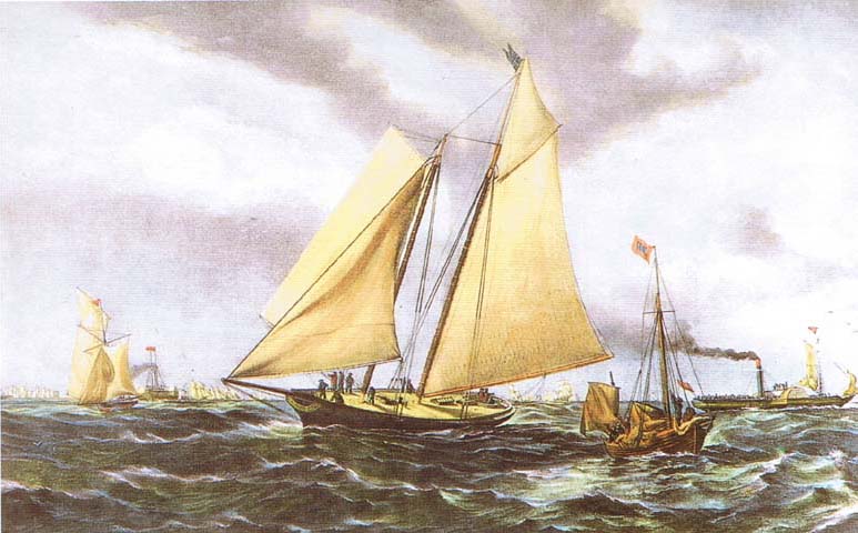 The America: "America's Cup" Yacht - O.W. Brierley