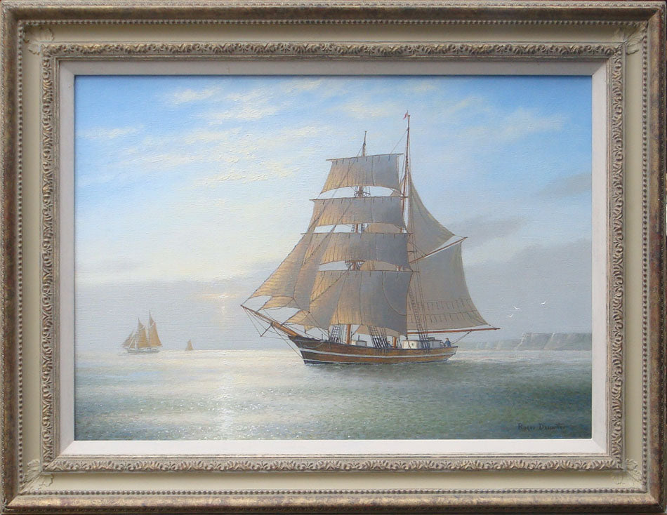 A Brigantine off the Devon coast - Roger Desoutter RSMA