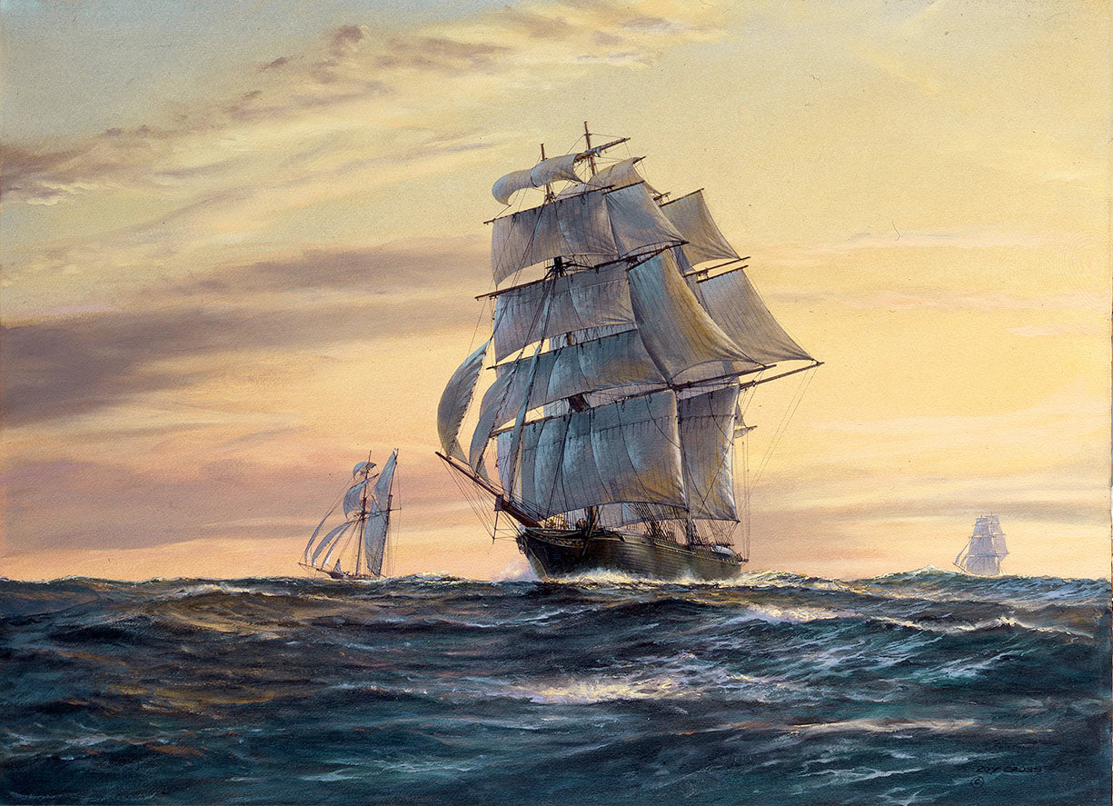 The Clipper Ariel at Sunset - Roy Cross RSMA