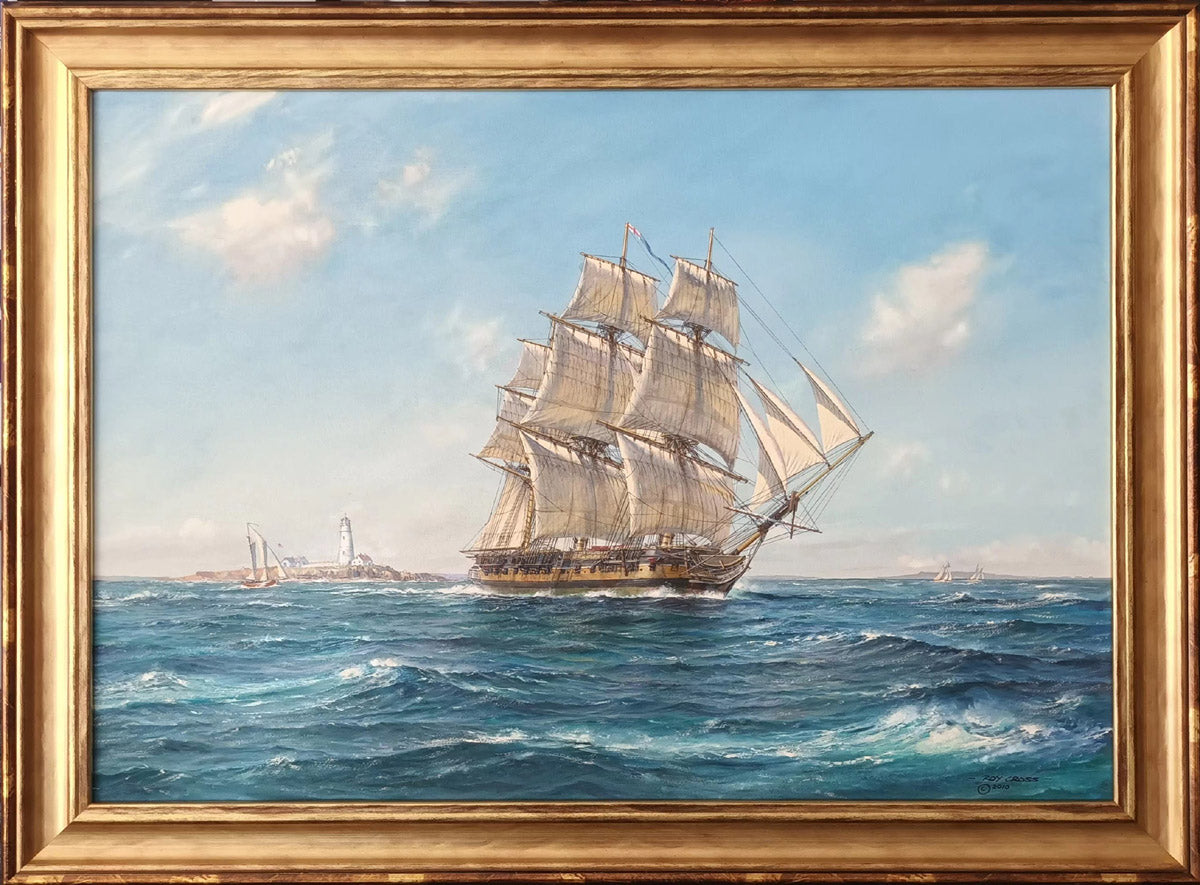 Shannon off Boston Light - Roy Cross RSMA