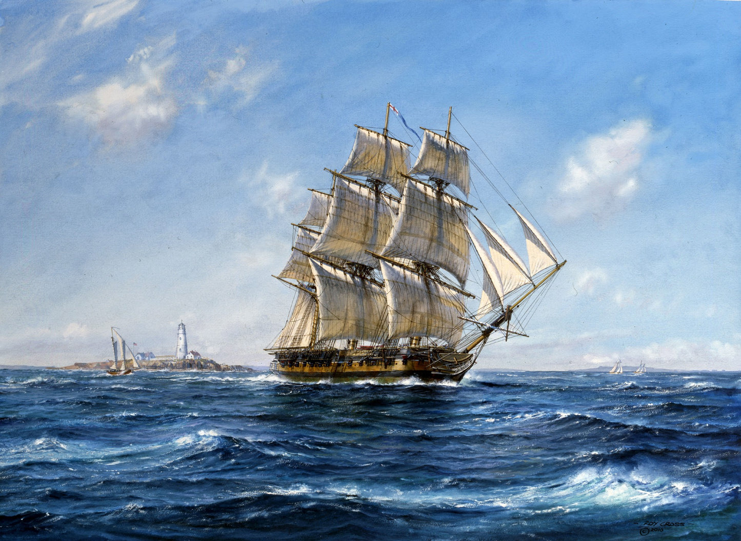 Shannon off Boston Light - Roy Cross RSMA