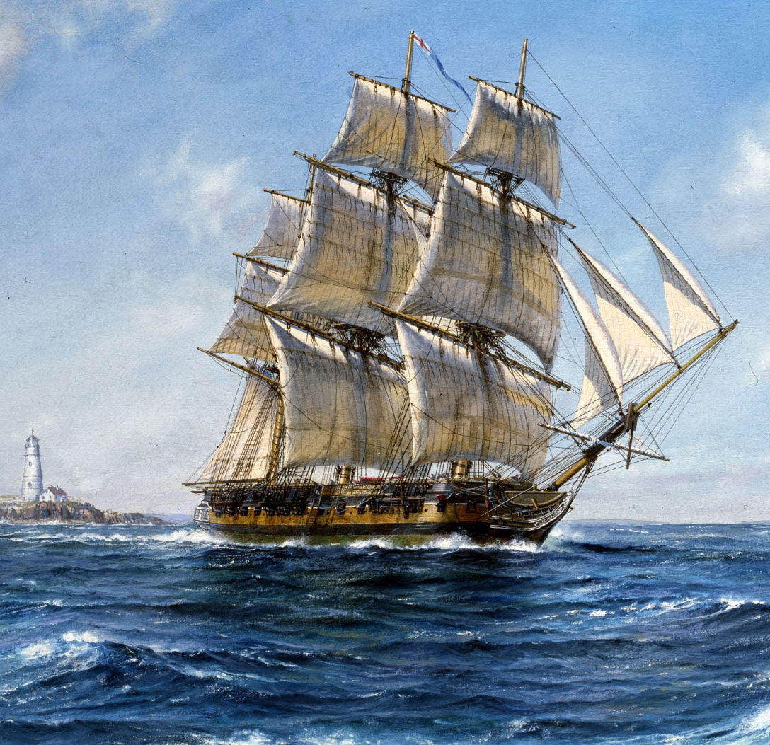 Shannon off Boston Light - Roy Cross RSMA