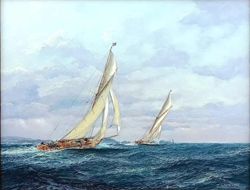 Jenny Morgan RSMA - A Cracking Breeze - Racers in East Solent