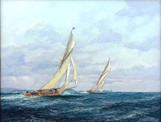 Jenny Morgan RSMA - A Cracking Breeze - Racers in East Solent