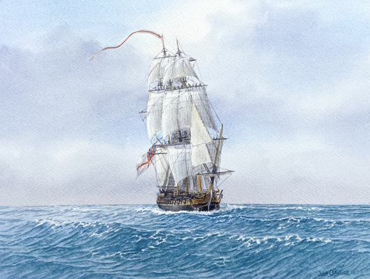 Arethusa on a Beam Reach - John Christian