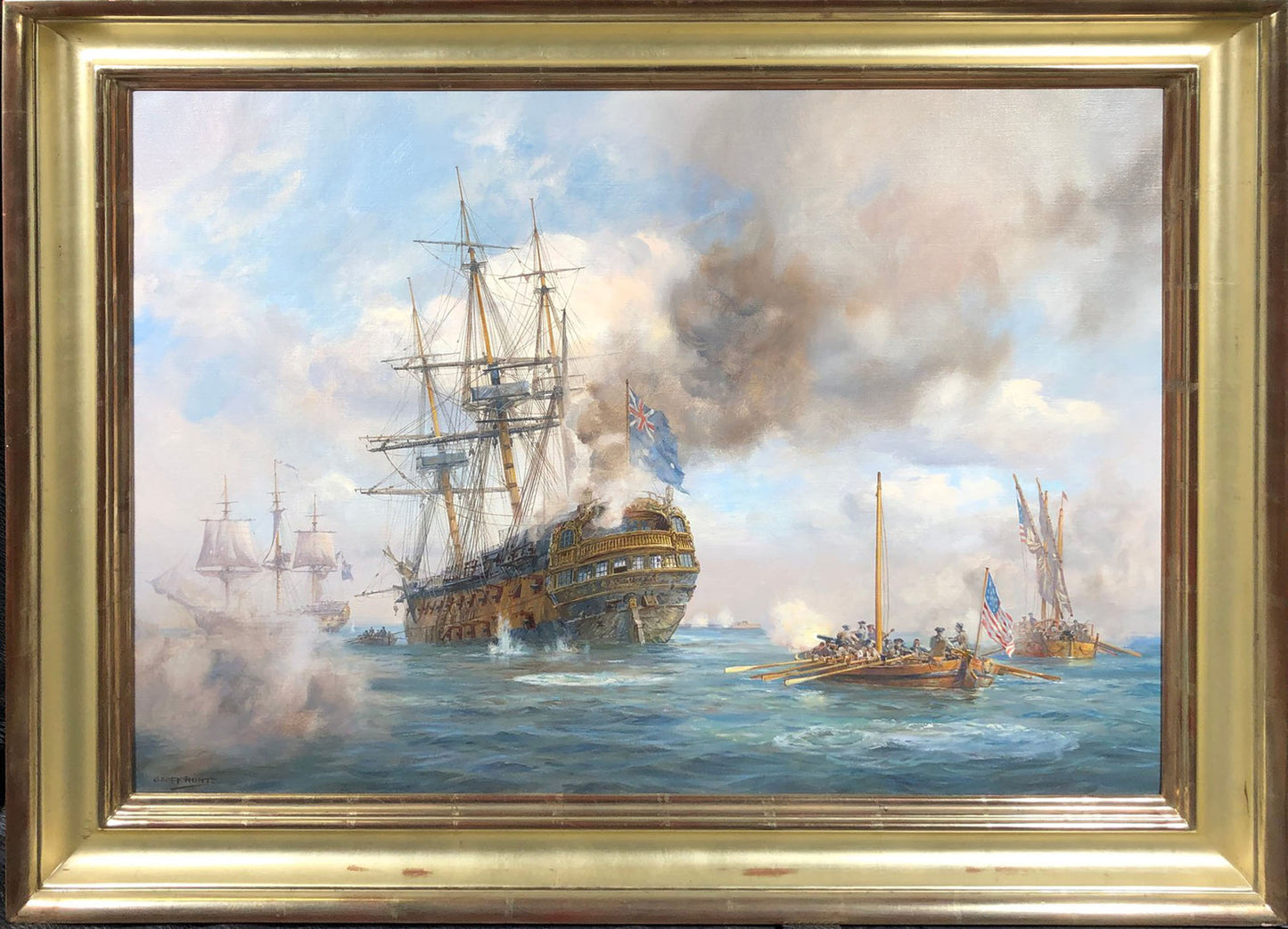 HMS Augusta, Philadelphia 1777 - Geoff Hunt PPRSMA