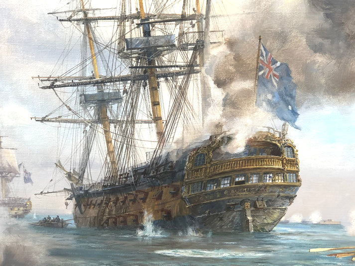 HMS Augusta, Philadelphia 1777 - Geoff Hunt PPRSMA