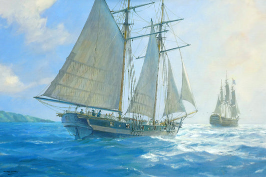 Lieutenant Lapenotiere's First Command: HM Schooner Berbice off Guadeloupe, 2nd May 1794 - Geoff Hunt PPRSMA