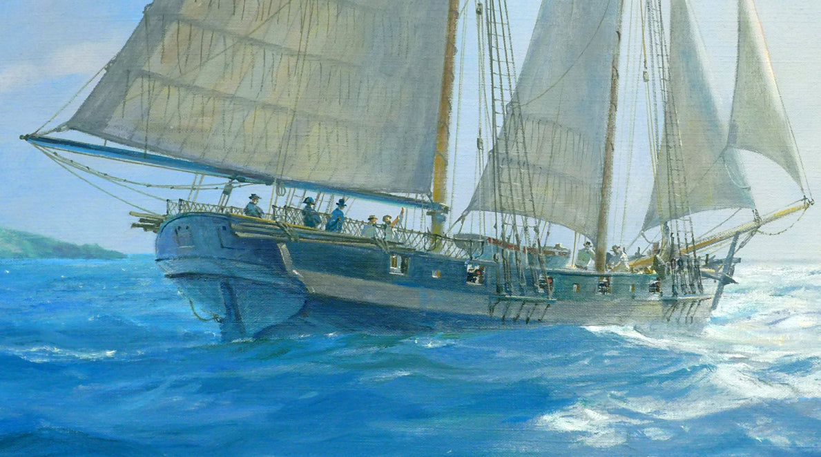 Lieutenant Lapenotiere's First Command: HM Schooner Berbice off Guadeloupe, 2nd May 1794 - Geoff Hunt PPRSMA