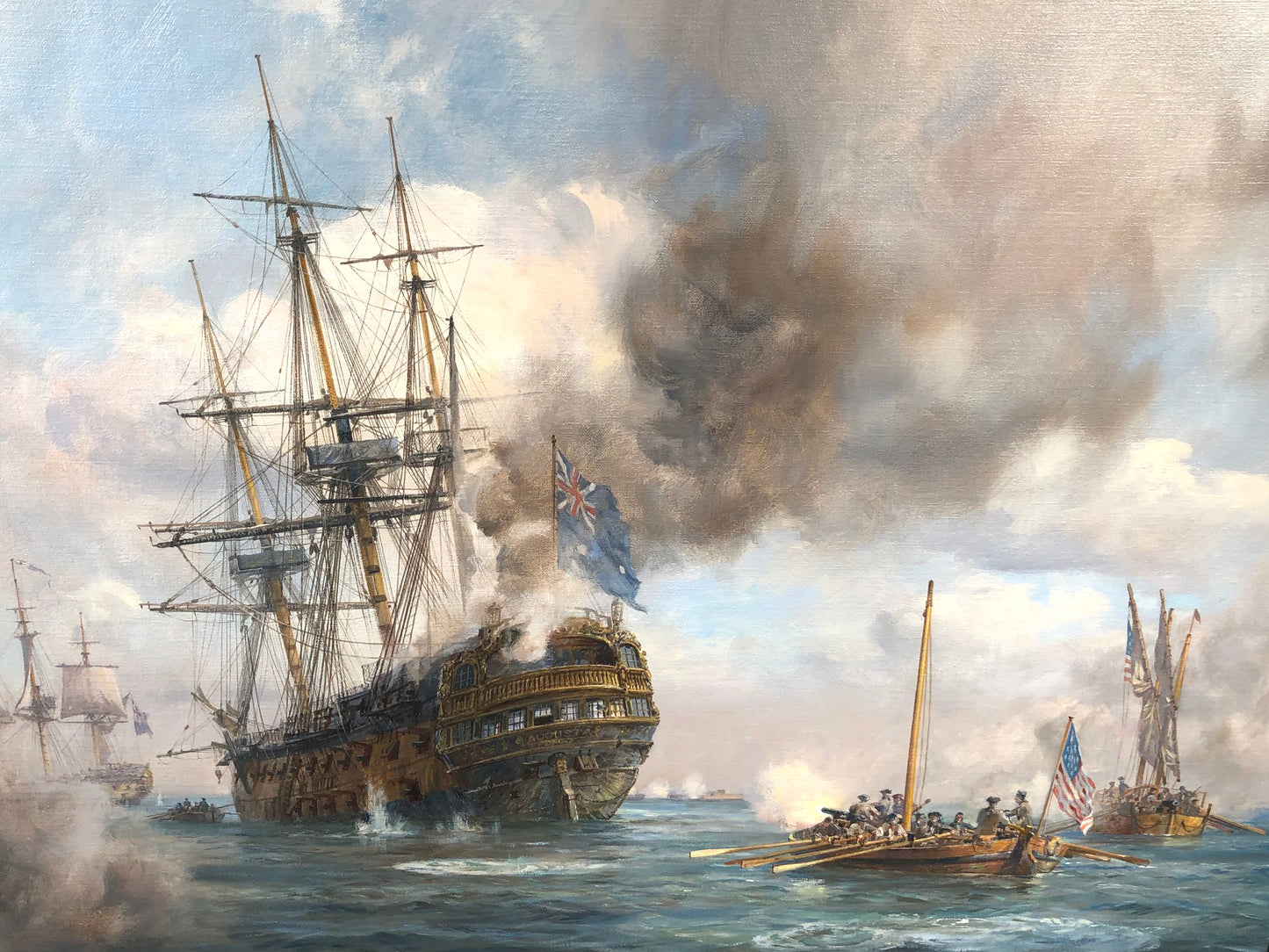 HMS Augusta, Philadelphia 1777 - Geoff Hunt PPRSMA