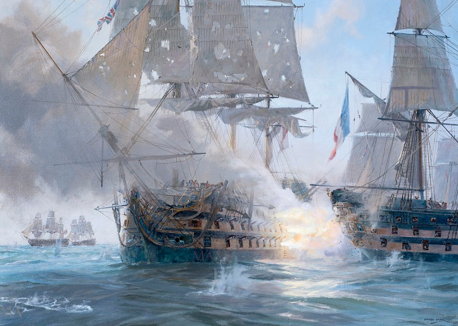 The Deadly Blow - HMS Victory's first broadside at Trafalgar, 21st October 1805 - Geoff Hunt