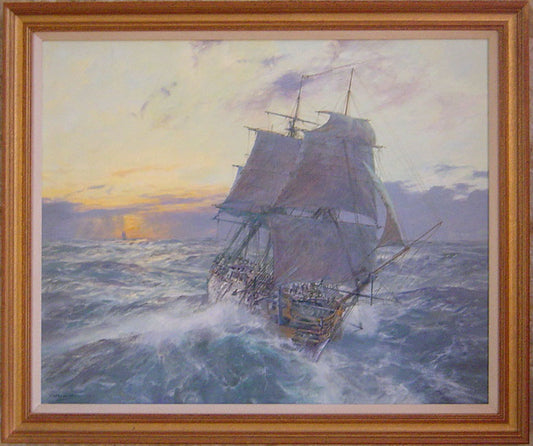The Reappearance of the Waakzamheid - Commissioned oil on canvas by Geoff Hunt RSMA.