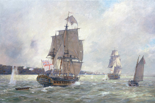 Under Fire Off Manhattan Island, 17th August 1776 - Geoff Hunt
