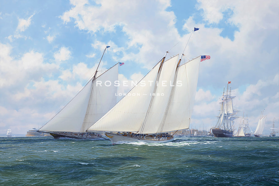 America racing Maria, New York 1851 - Steven Dews