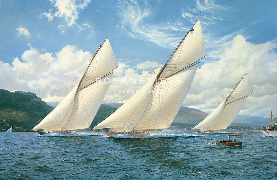 Britannia racing Valkyrie III and Ailsa - Steven Dews