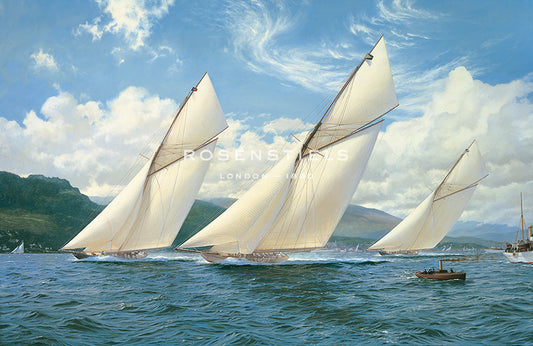 Britannia racing Valkyrie III and Ailsa - Steven Dews