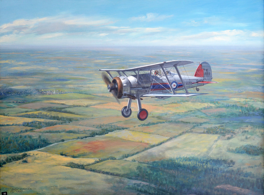 Roy Cross Aviation Art - Gloster Gladiator Mkl