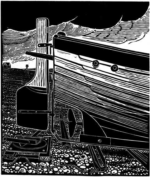 Stern of an Aldeburgh Beach Boat - James Dodds