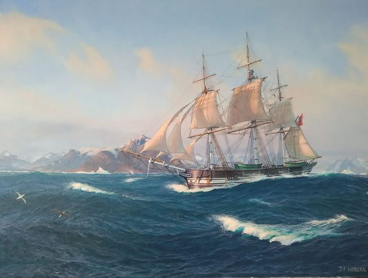 Rounding the Cape - Running before a Growing Gale - Jenny Morgan RSMA