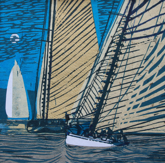 Mariette Sails by Moonlight - John Scott Martin PRSMA