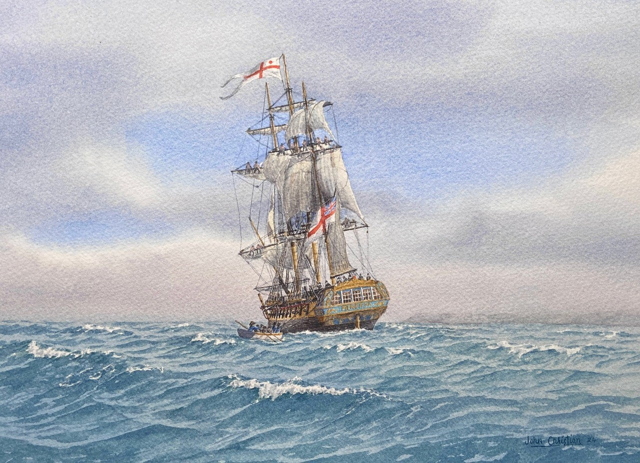 Minerva rescuing the Jolly-boat - John Christian