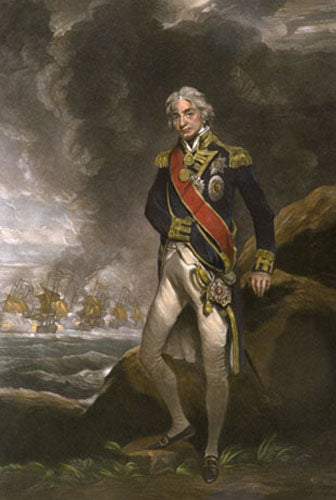 Lord Nelson, full length portrait - M. Cormack, after Hoppner