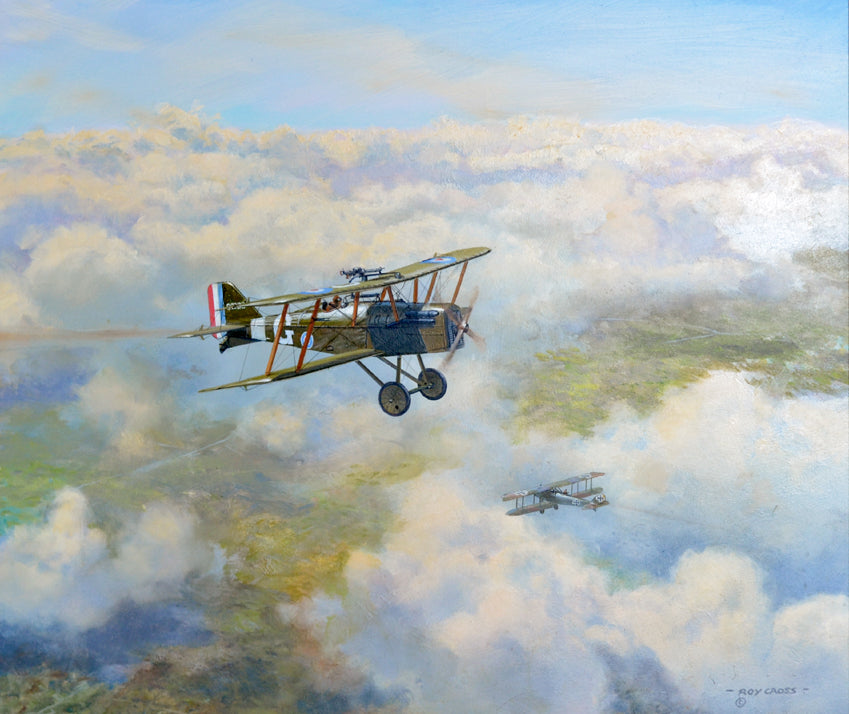 Roy Cross Aviation Art - Major James Byford McCudden's SE5A