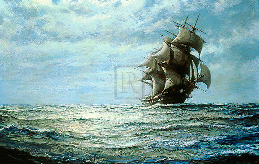 Running on the North Atlantic - Montague Dawson