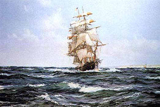 Up Channel - The Lahloo - Montague Dawson