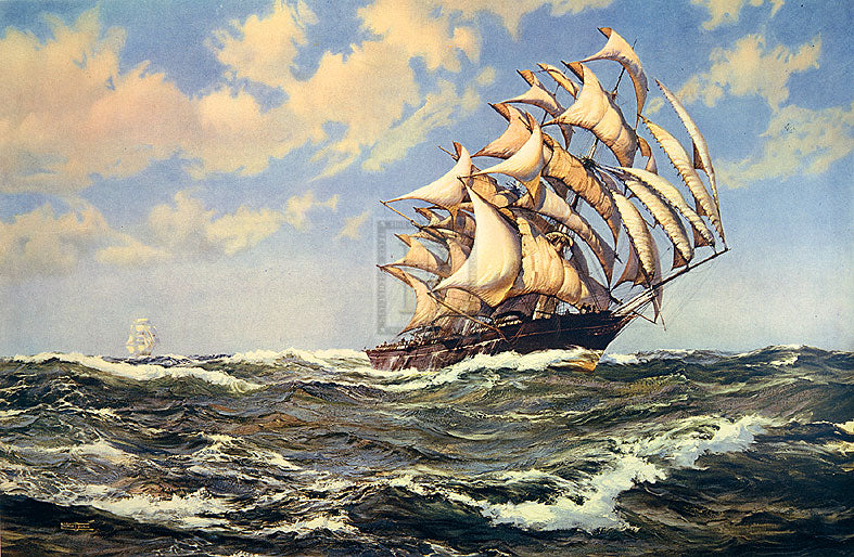 Wind in Her Sails - Montague Dawson